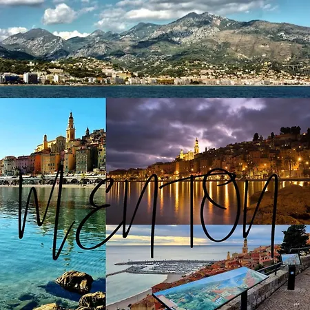 Appartement Berkeley, Studio, Terrasse, Vue Mer, Parking, Clim Menton