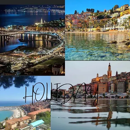 Appartement Berkeley, Studio, Terrasse, Vue Mer, Parking, Clim Menton