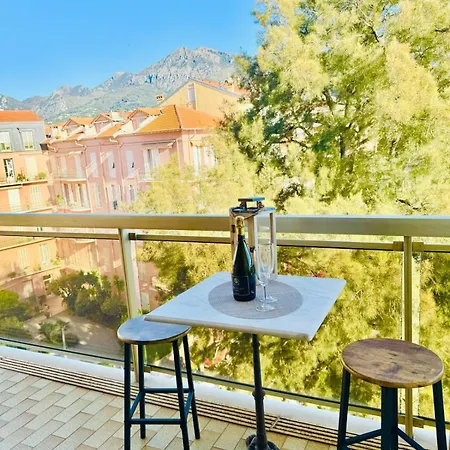 Berkeley, Studio, Terrasse, Vue Mer, Parking, Clim Ментона