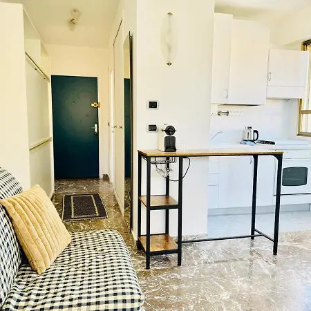 Berkeley, Studio, Terrasse, Vue Mer, Parking, Clim Apartman Menton